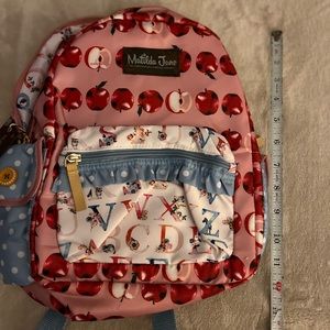 New!!  Matilda Jane Apple backpack. smaller than I realized but is super cute!!
